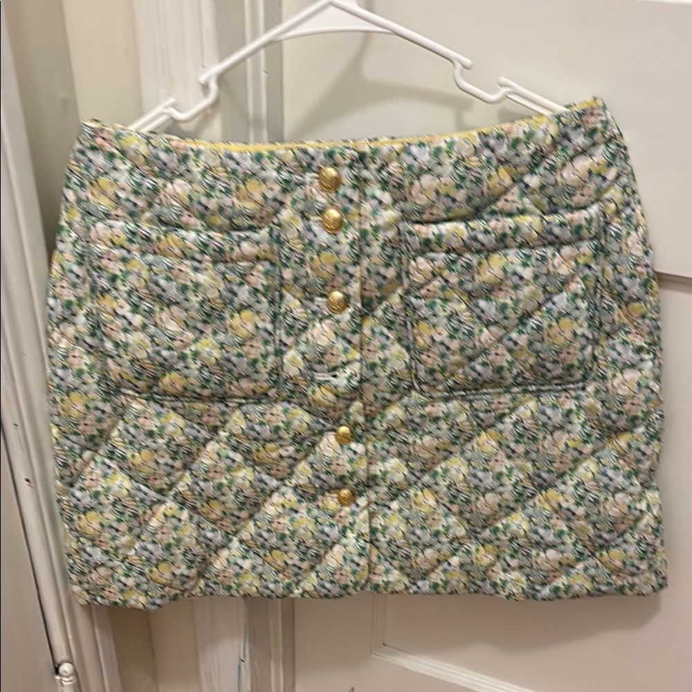 J. Crew x Liberty Floral Quilted Mini Skirt - Multicolor